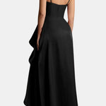 Lillie – Strapless Maxi Dress with Sculpted Ruffle Detail
