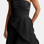Lillie – Strapless Maxi Dress with Sculpted Ruffle Detail