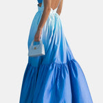 Lirena – Cut-Out Cami Backless Long Dress in Blue