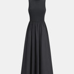 Lyna – Sleeveless Crew Neck Long Dress