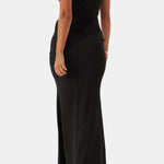 Lyric – Bardot Pleat Sculpted Maxi Dress