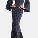 Maren – Sequin Bell Sleeve Mermaid Party Dress