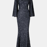 Maren – Sequin Bell Sleeve Mermaid Party Dress