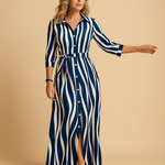 Marevia – Button-Down Belted Maxi Dress