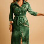 Marevia – Button-Down Belted Maxi Dress