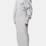 Marigold – Elegant One-Shoulder Knitted Maxi Dress