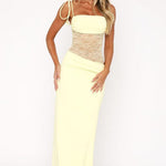 Mirella – Sleeveless Lace Maxi Dress