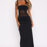 Mirella – Sleeveless Lace Maxi Dress