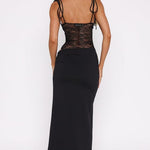 Mirella – Sleeveless Lace Maxi Dress