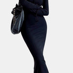 Miyah – Long Sleeve Hooded Long Dress