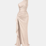 Monroe – One Shoulder Ruched Cocktail Dress
