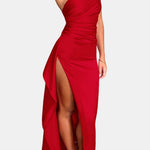 Monroe – One Shoulder Ruched Cocktail Dress