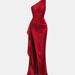 Monroe – One Shoulder Ruched Cocktail Dress