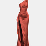Monroe – One Shoulder Ruched Cocktail Dress