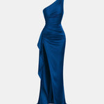 Monroe – One Shoulder Ruched Cocktail Dress