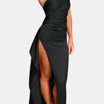 Monroe – One Shoulder Ruched Cocktail Dress