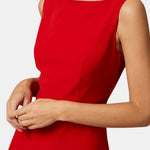 Nerissa – Boat Neck High Waisted Mini Dress