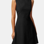 Nerissa – Boat Neck High Waisted Mini Dress