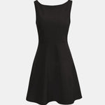 Nerissa – Boat Neck High Waisted Mini Dress