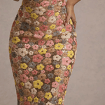 Nerolisia – Floral Pattern Sleeveless Maxi Dress