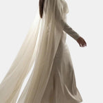 Noora – Cape Overlay Evening Gown