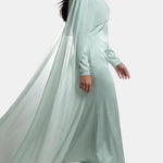 Noora – Cape Overlay Evening Gown