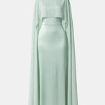 Noora – Cape Overlay Evening Gown