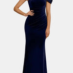 Novalee – One-Shoulder Maxi Dress with Sculpted Elegance