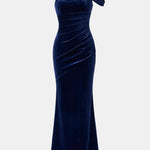 Novalee – One-Shoulder Maxi Dress with Sculpted Elegance