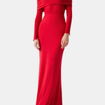 Orianna – Off-Shoulder Long Sleeve Long Dress