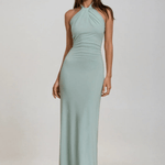 Poseelle – Elegant Halter Neck Maxi Dress