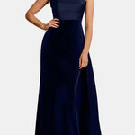 Remy – Strapless Merlot Maxi Dress with Sculpted Silhouette
