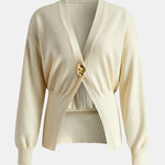 Riley – Golden Button Knit Cardigan