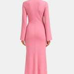 Roberta – Elegant Slim Satin Maxi Dress