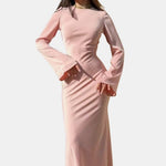 Roberta – Elegant Slim Satin Maxi Dress