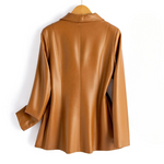 Delinda Leather Blazer