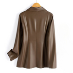 Delinda Leather Blazer