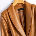 Delinda Leather Blazer