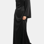 Safiya – Flared Sleeve Velvet – Abaya Dress