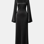 Safiya – Flared Sleeve Velvet – Abaya Dress