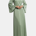Safiya – Flared Sleeve Velvet – Abaya Dress