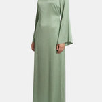 Safiya – Flared Sleeve Velvet – Abaya Dress