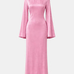 Safiya – Flared Sleeve Velvet – Abaya Dress
