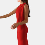 Sandara – Beloved Knotted Sleeveless Long Dress