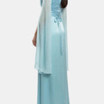 Saphira – Split Sleeve Satin Gown