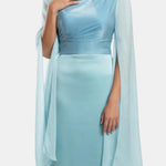 Saphira – Split Sleeve Satin Gown