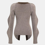 Sara – Solid Knit Button Cardigan