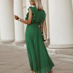 Serafina – Sleeveless Satin Maxi Dress