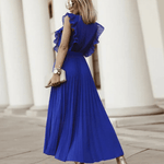 Serafina – Sleeveless Satin Maxi Dress