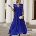 Serafina – Sleeveless Satin Maxi Dress